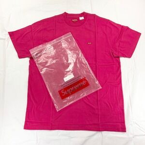 Supreme Small Box Logo Tee Fuchsia Pink Mens XL Embroidered Streetwear T-Shirt
